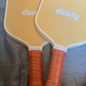 Dinkly Pickleball Paddles with Orange Grip